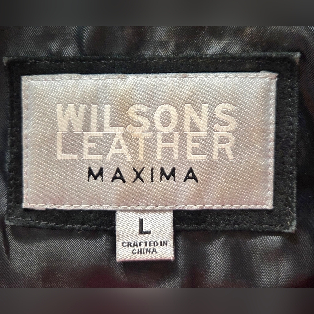 RARE VINTAGE WILSONS LEATHER MAXIMA EMBROIDERED SUEDE FRINGE BOHO JACKET. - Picture 7 of 9